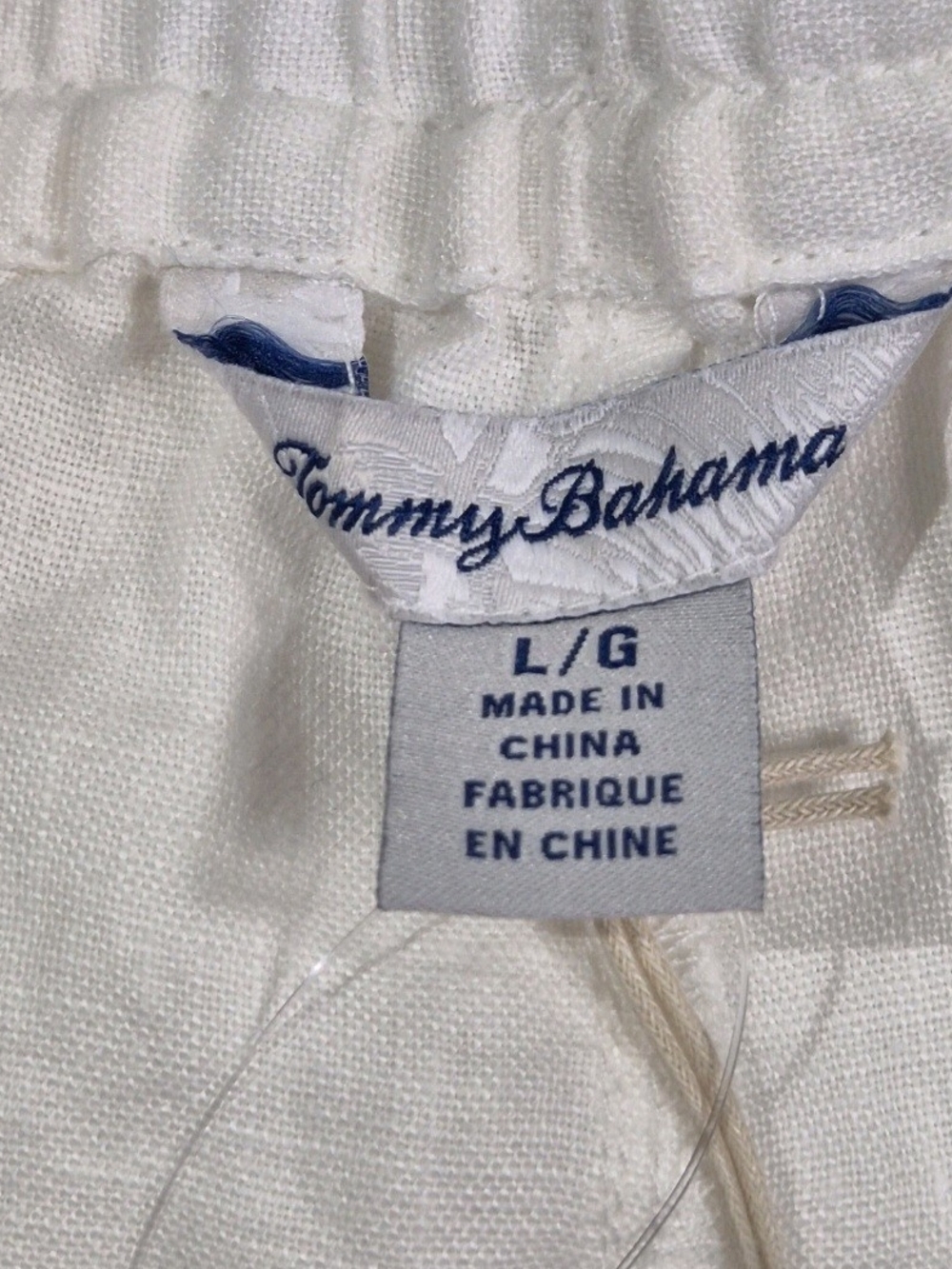 Tommy Bahama Linen Shorts Womens Size L Large Two Palms High-Rise White NWT 65 - Picture 11 of 12